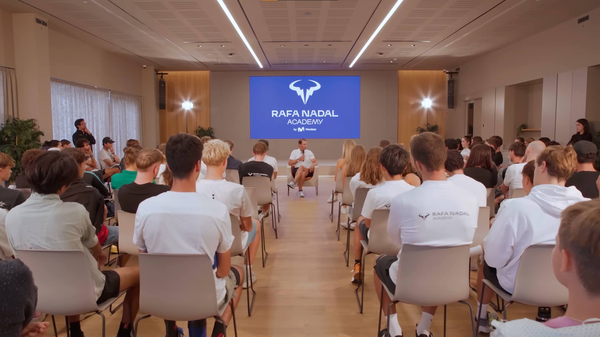 RAFA NADAL IN CONVERSATION WITH PLAYERS